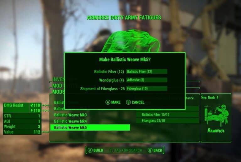 Fallout 4 Ballistic Weave Guide Wasteland Gamers