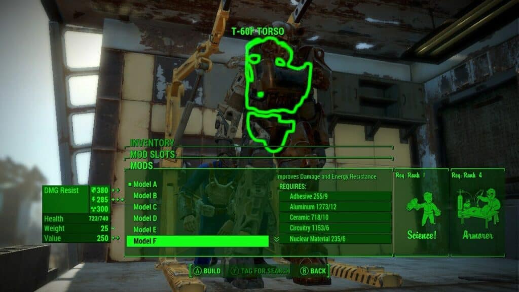 Power Armor Aluminum Requirements