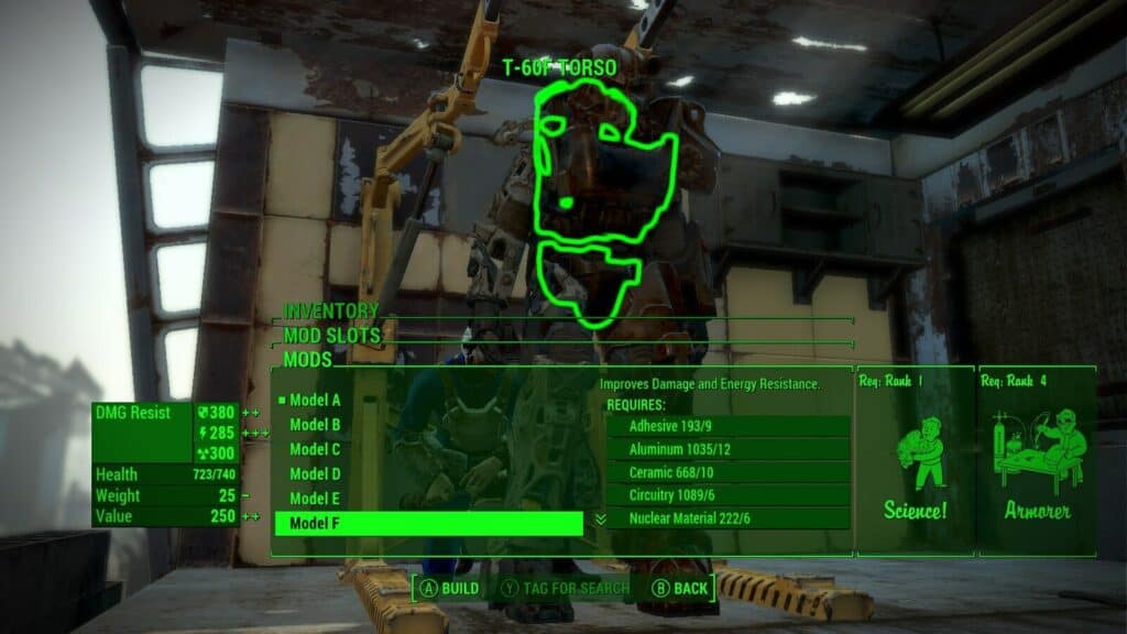 Power Armor Station Interface