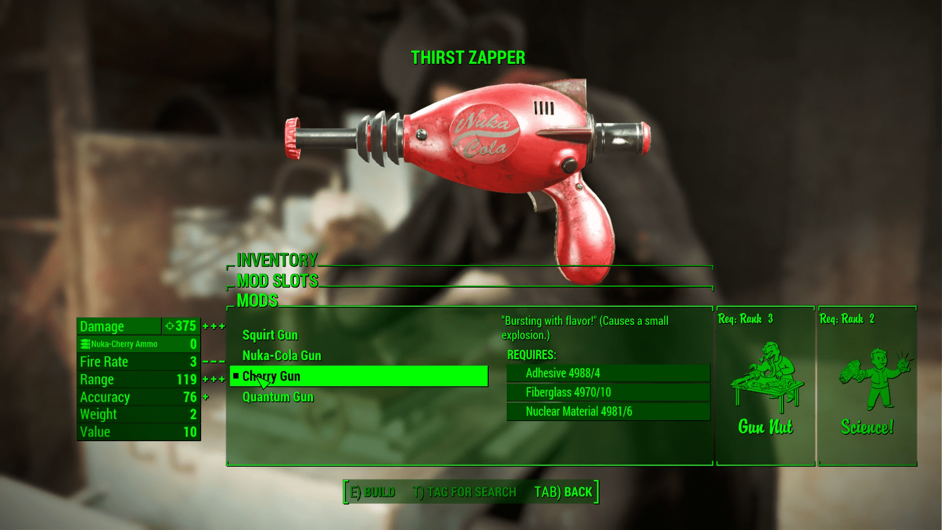 Thirst Zapper Nuclear Material Requirements