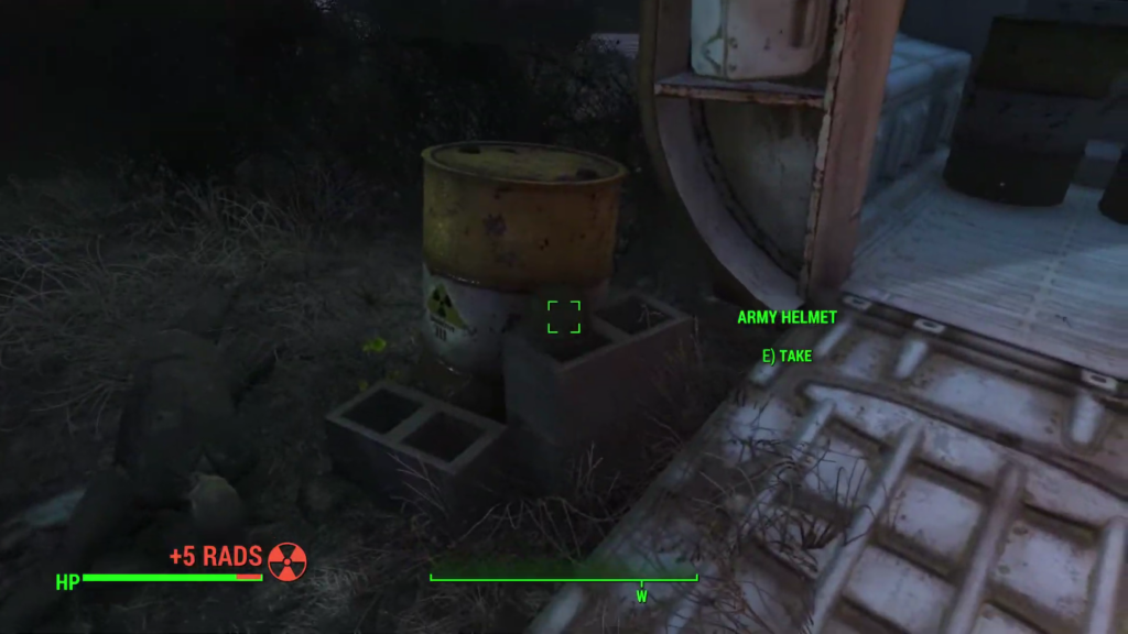 Army Helmet Near Sanctuary