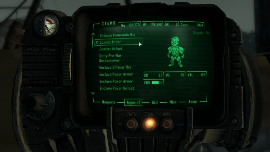 Clothing and Armor in Fallout 3