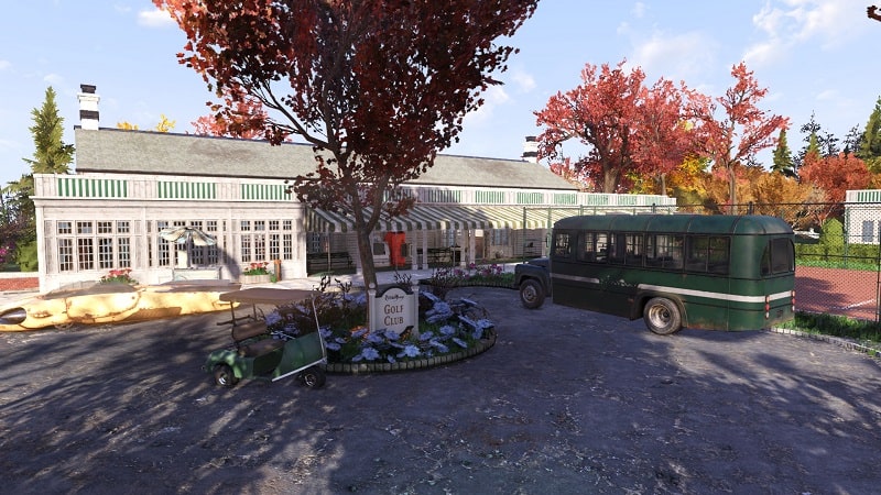 White spring Golf Course Fallout 76