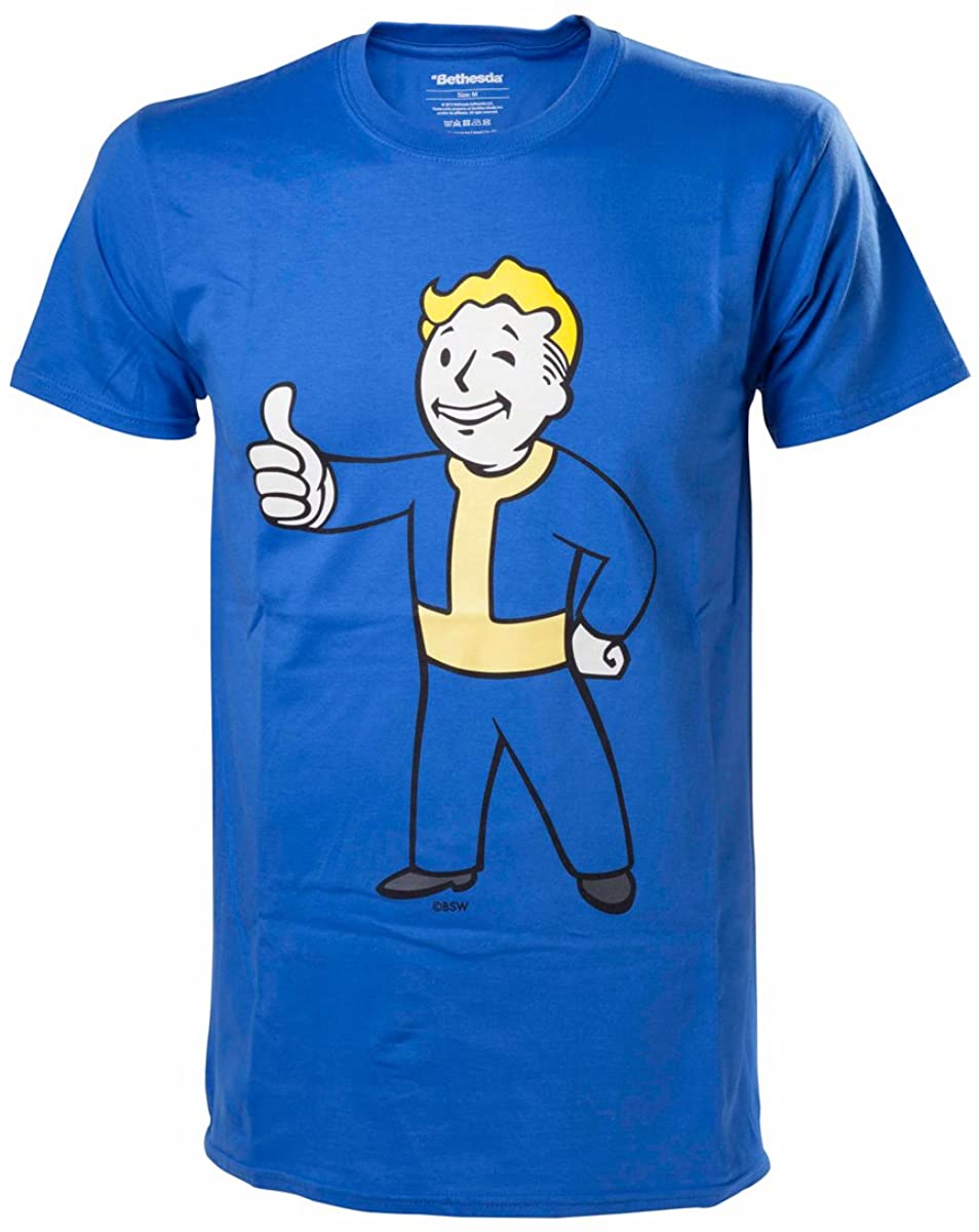 Fallout 4 Vault Boy Approves T-Shirt : Amazon.co.uk: Clothing