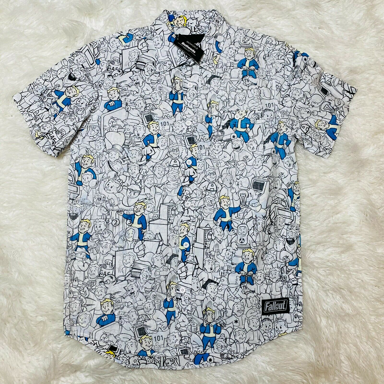 Bethesda Fallout Vault Boy Button Down