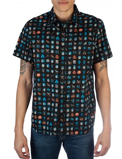 Fallout Icons Button-Up Shirt