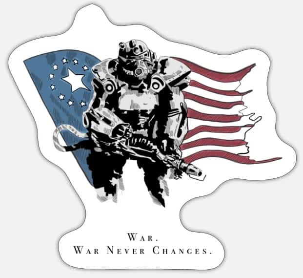 Oil-Paint-Style Power Armour Sticker