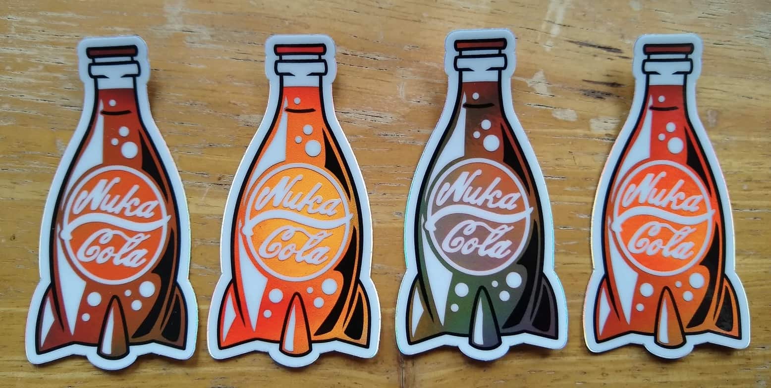 Holographic Nuka-Cola Sticker