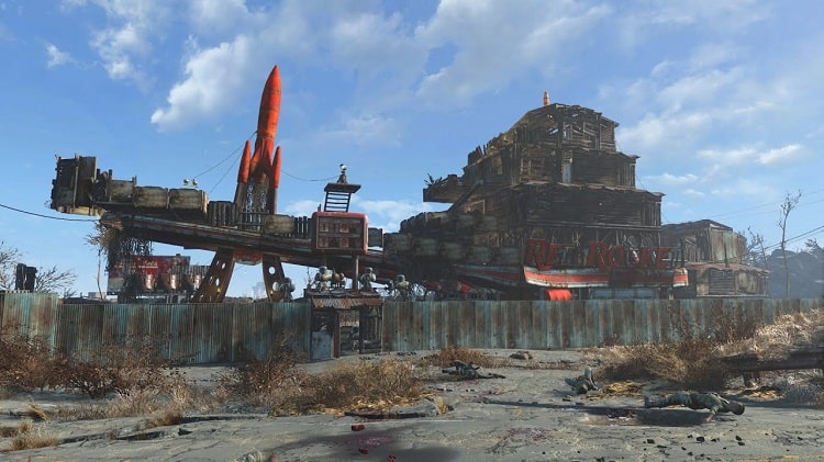 fallout 4 - settlements red rocket truck stop