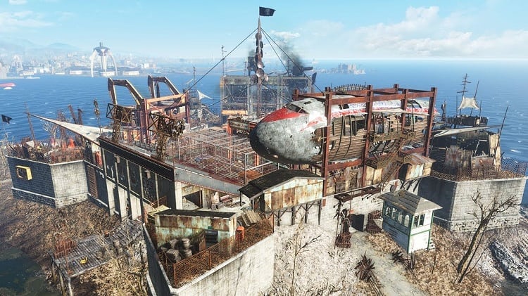 fallout 4 - settlements the castle