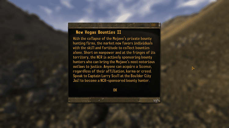 fallout new vegas bounties mod part two