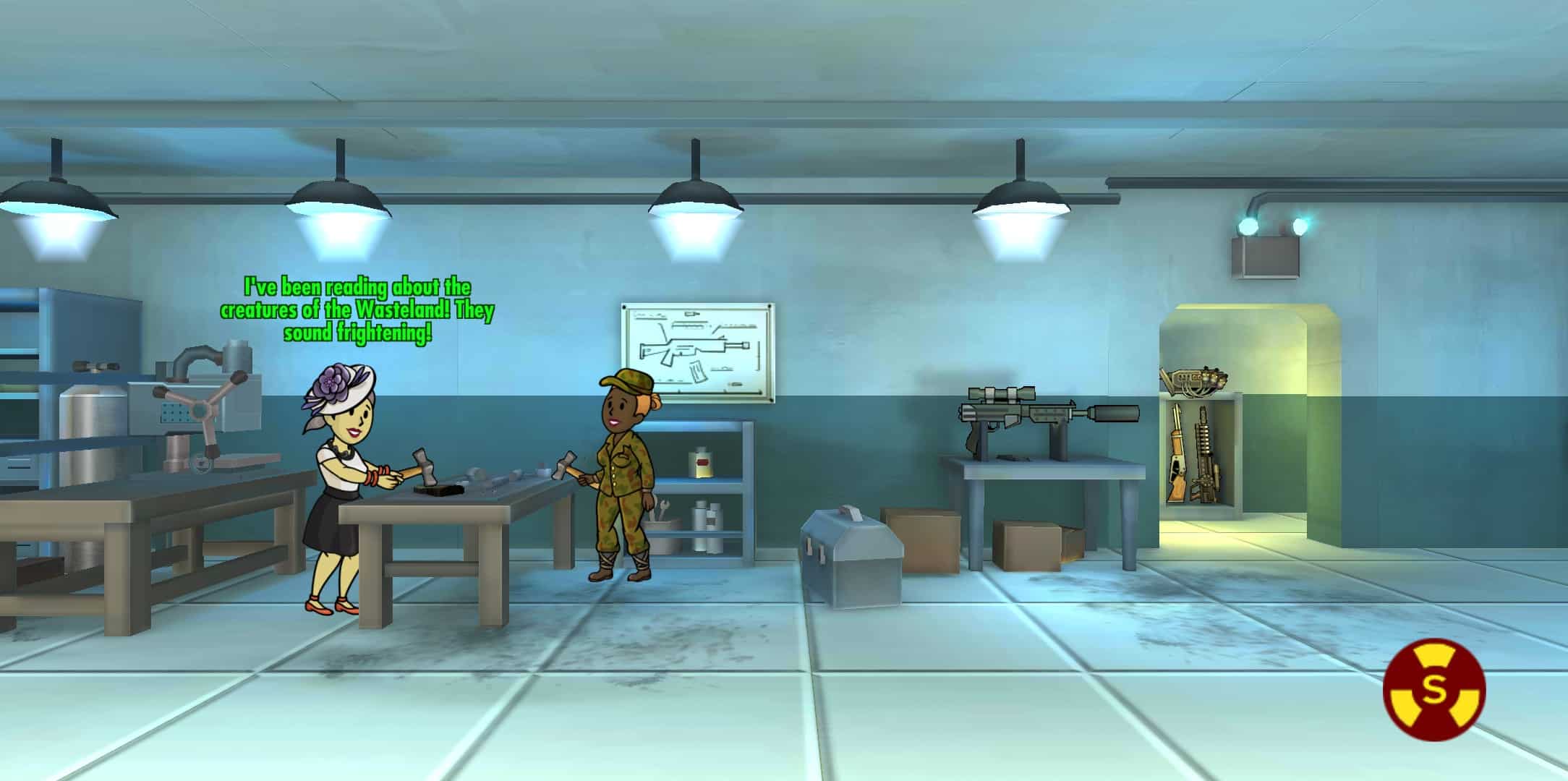 Crafting Weapons in Fallout Shelter