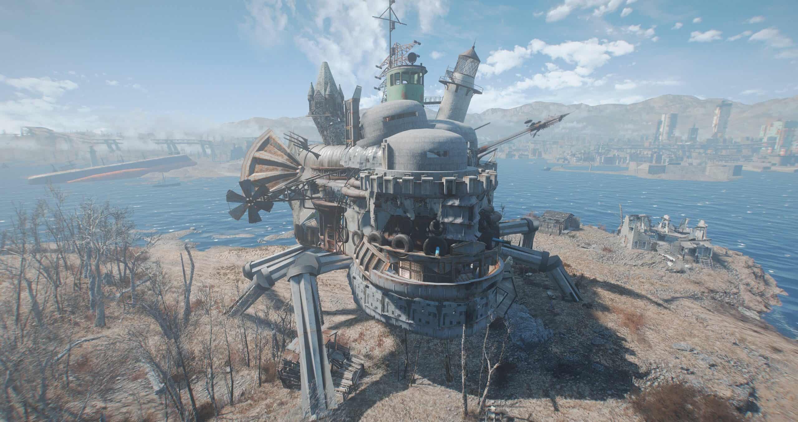 Howl's Moving Castle Fallout 4 Settlement Build Ideas